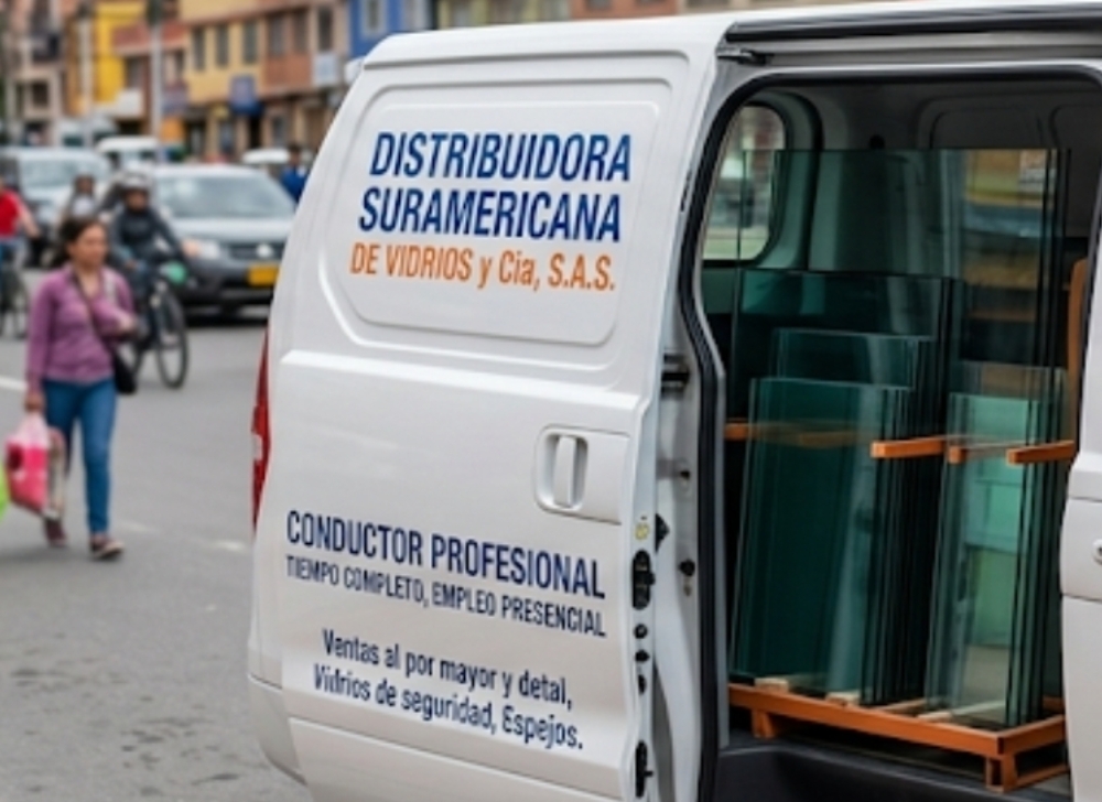 Conductor Profesional para Distribuidora Suramericana de Vidrios y Cia, S.A.S.