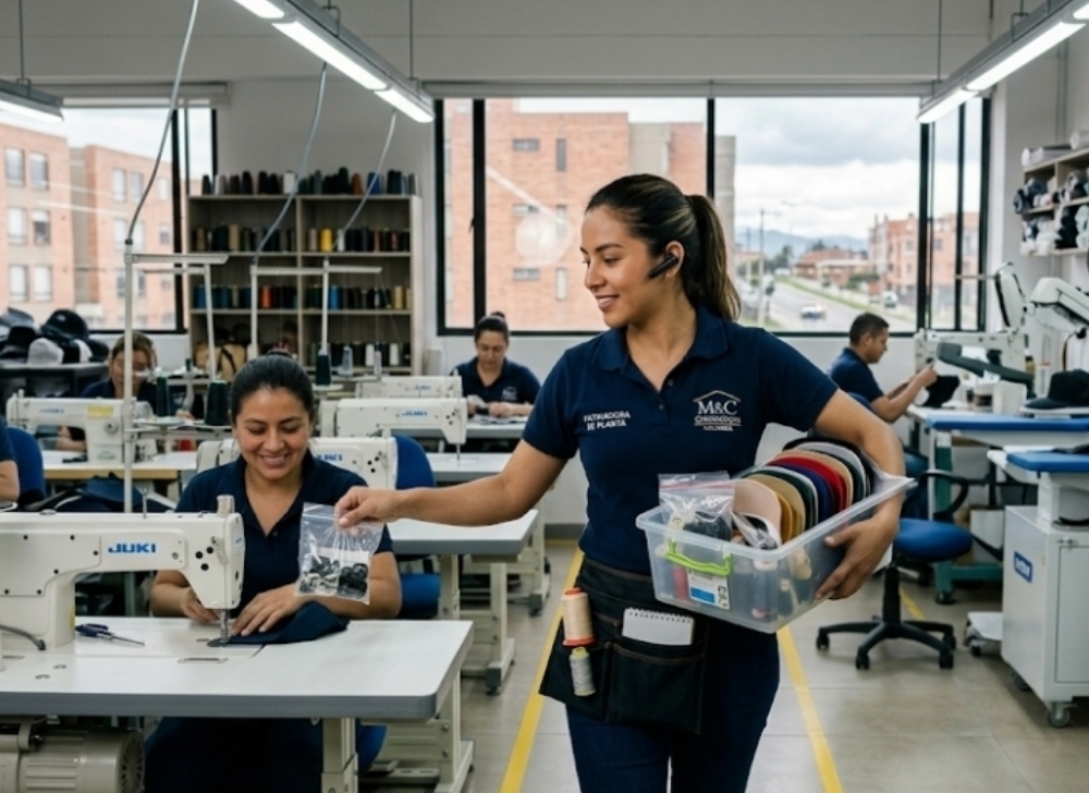 Patinadora para el Sector de Confección de Gorras y Alta Costura